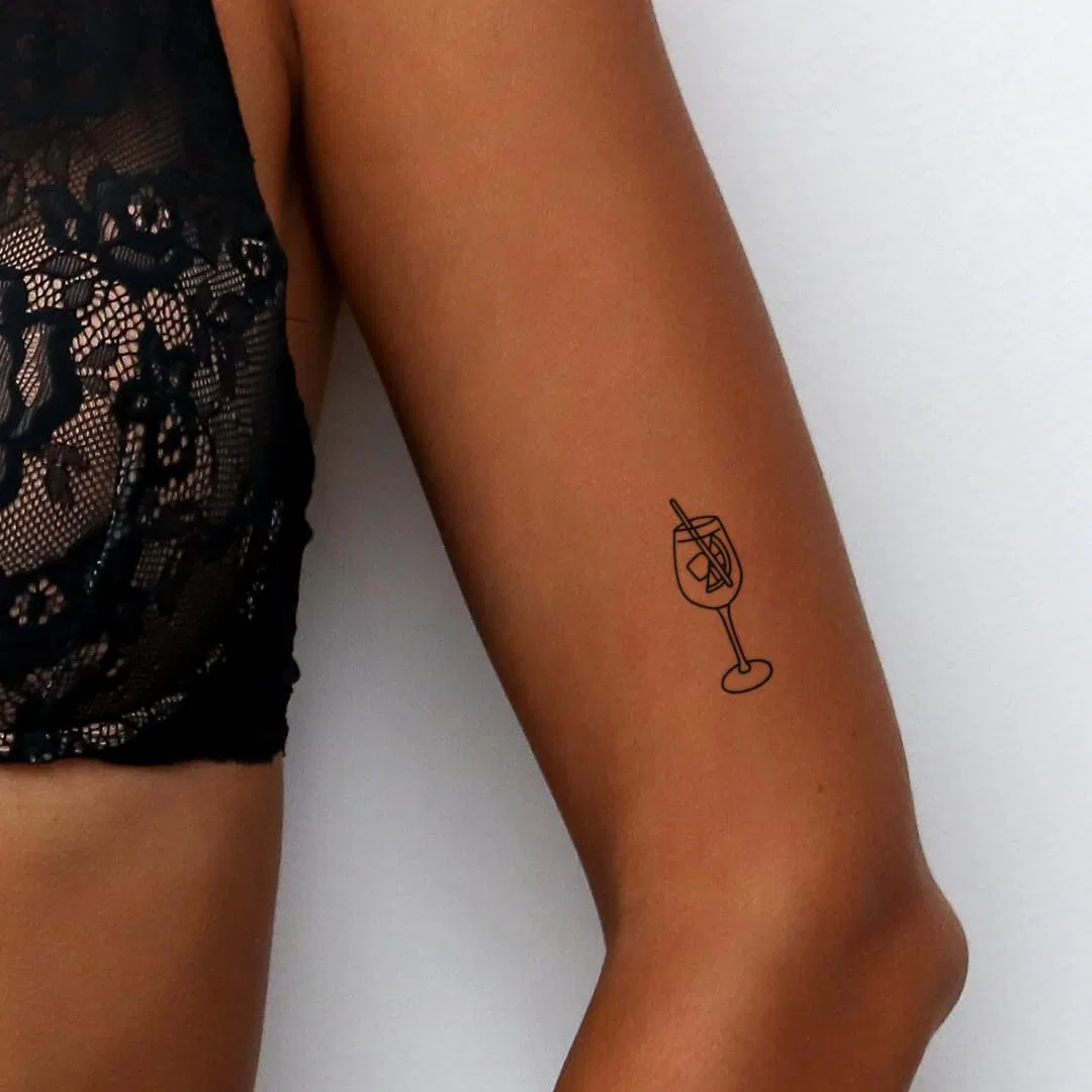 Набор временных татуировок «Aperol Glass Double Pack» от Inkster Tattoo Inkster, Aperol Glass