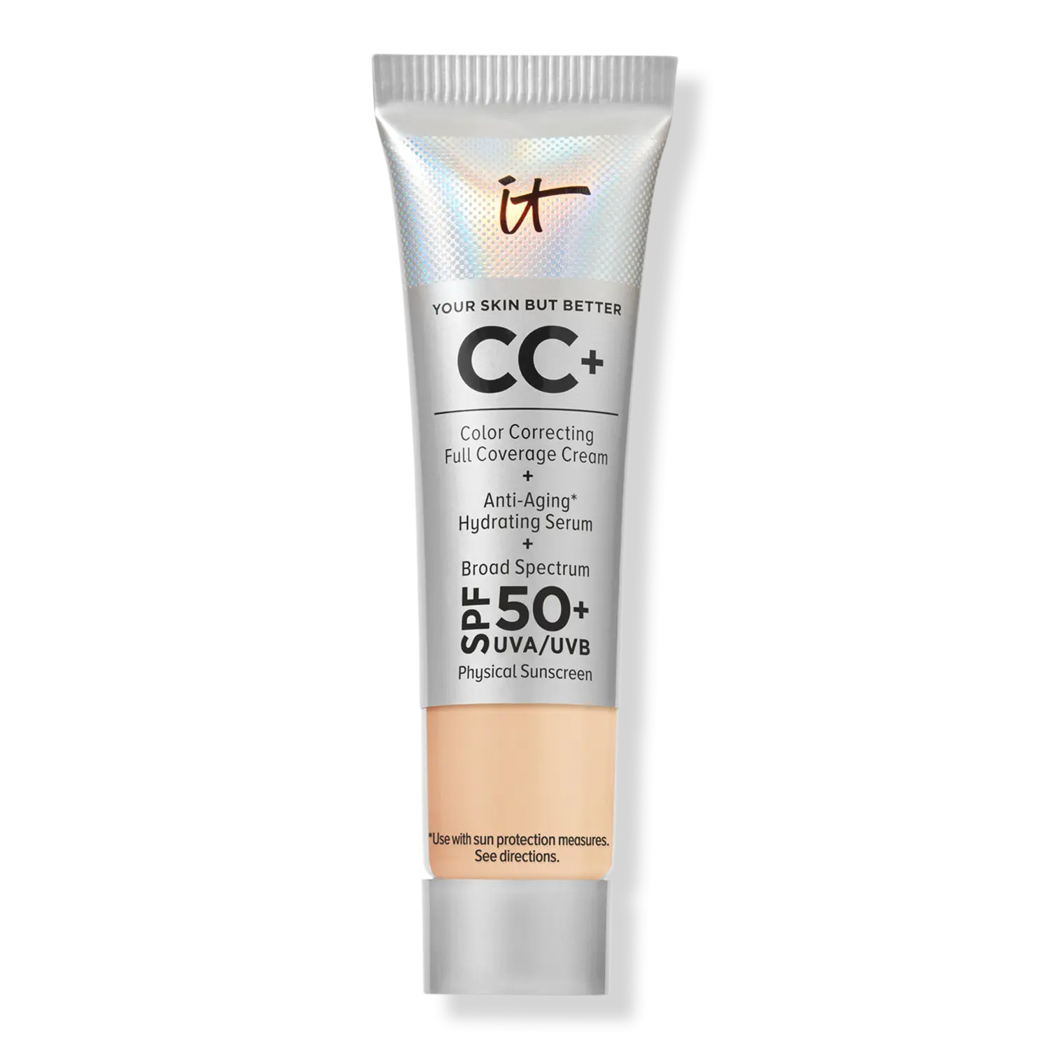 

Мини-CC+ крем с SPF 50+ IT Cosmetics, Light Medium (light with neutral peach undertones)