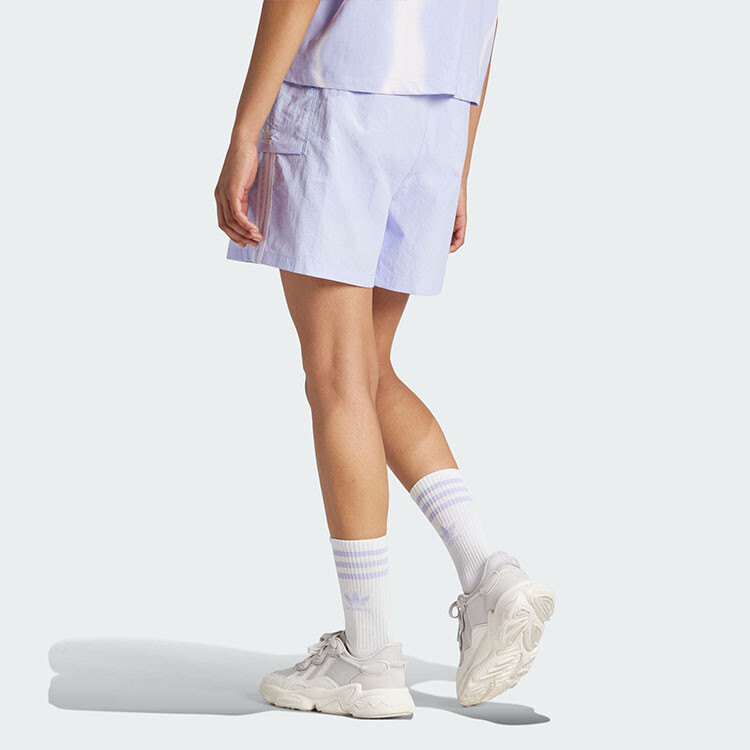 QUARANTA Повседневные шорты женские сиреневые Adidas Originals — фото 4