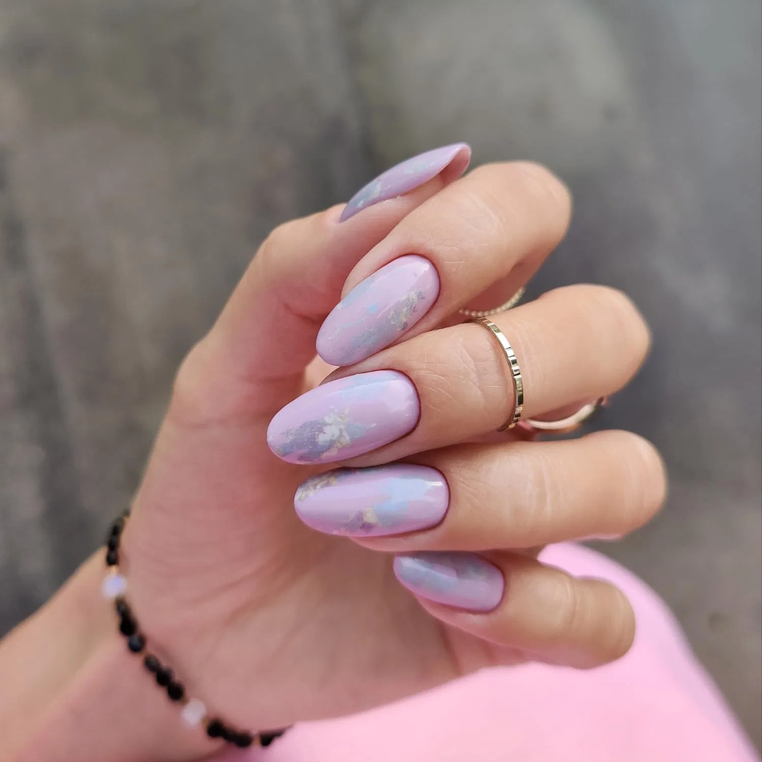 Фольга для дизайна ногтей «Rose Gold Marble» от Semilac Semilac, Gold Marble — фото 3