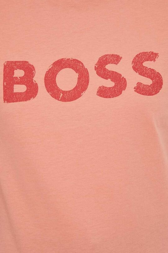 Хлопковая футболка BOSS ORANGE Boss Orange, оранжевый — фото 4