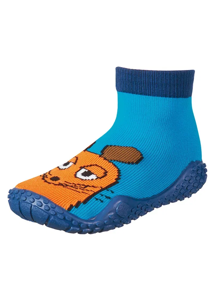 Водные туфли с узором, Playshoes, синий
