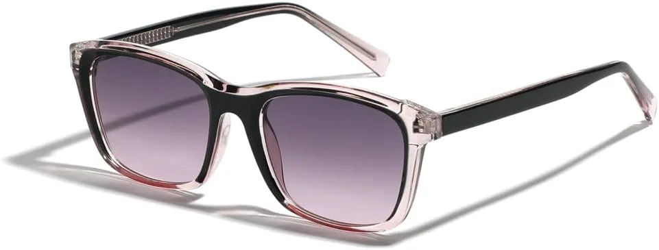 

Прозрачные модные солнцезащитные очки для женщин и мужчин, квадратные солнцезащитные очки с заклепками, градиентные очки, защита от УФ-излучения UV400 MTZJH, Grey