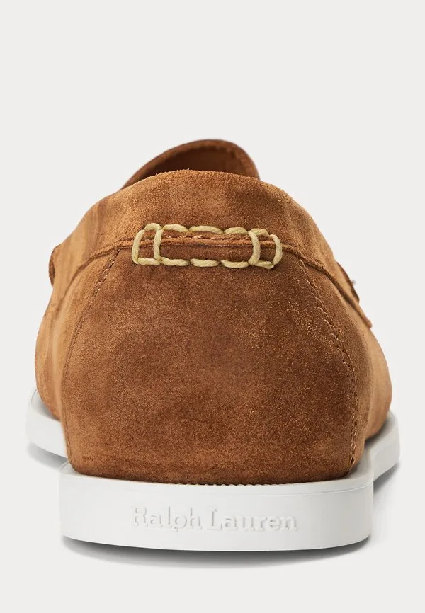 Замшевые венецианские лоферы merton без шнурков Polo Ralph Lauren, Teak — фото 3