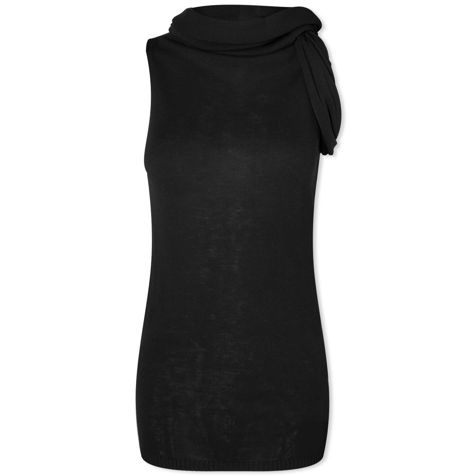 

Вязаный жилет Rick Owens Twist Knit Top, черный