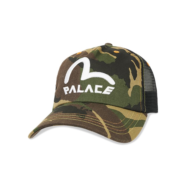 

Бейсболка Palace x Evisu Denim And Mesh Trucker, цвет Camo