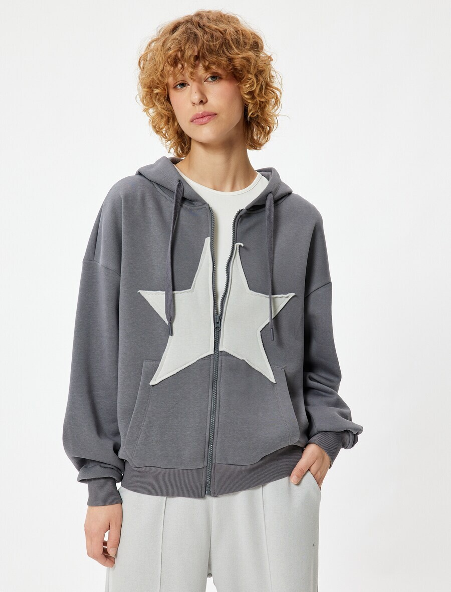 

Толстовка с капюшоном Koton Sweatshirt, антрацит