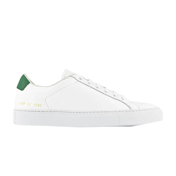 

Кроссовки Common Projects Retro Low 'White Green', белый