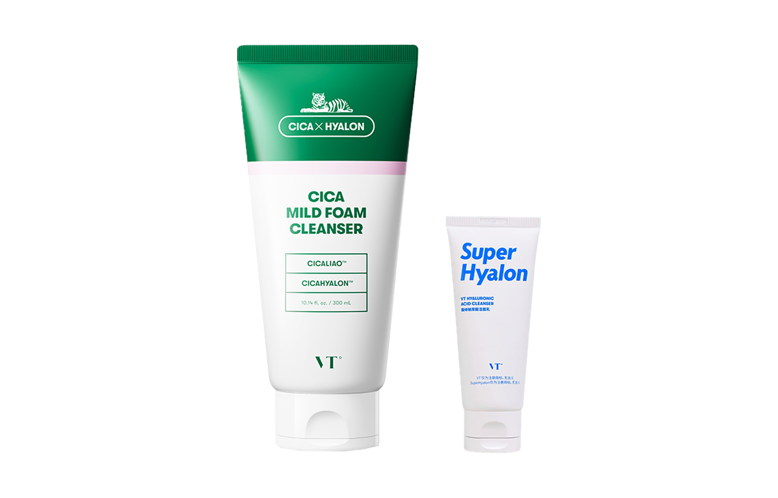 Гель для умывания Vt — Очищающее средство Tiger+Hyaluronic Acid +, 300 мл — фото 2