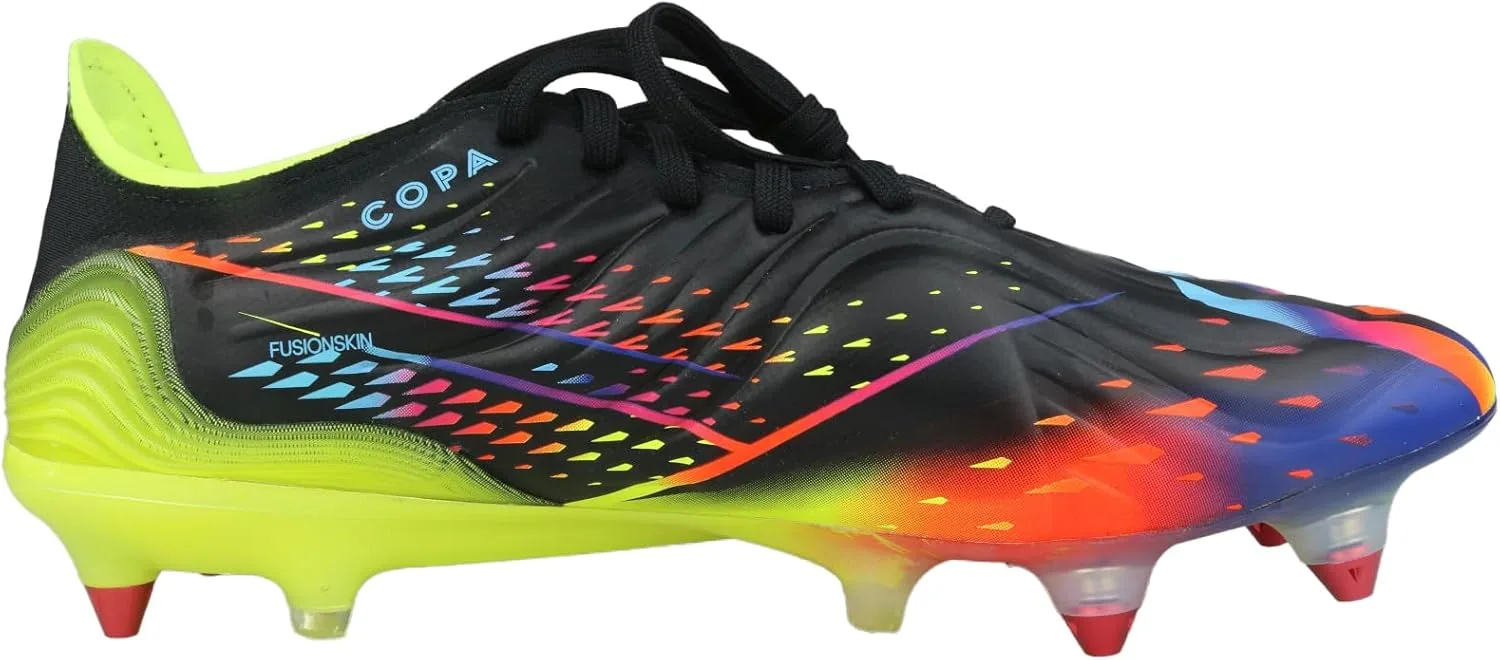 Мужские кроссовки Adidas Copa Sense.1 Sg, черный/желтый/голубой — фото 3