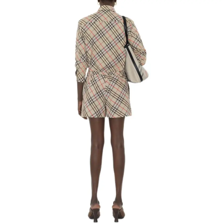 Шорты Burberry, женские, цветочные, цветные — фото 4