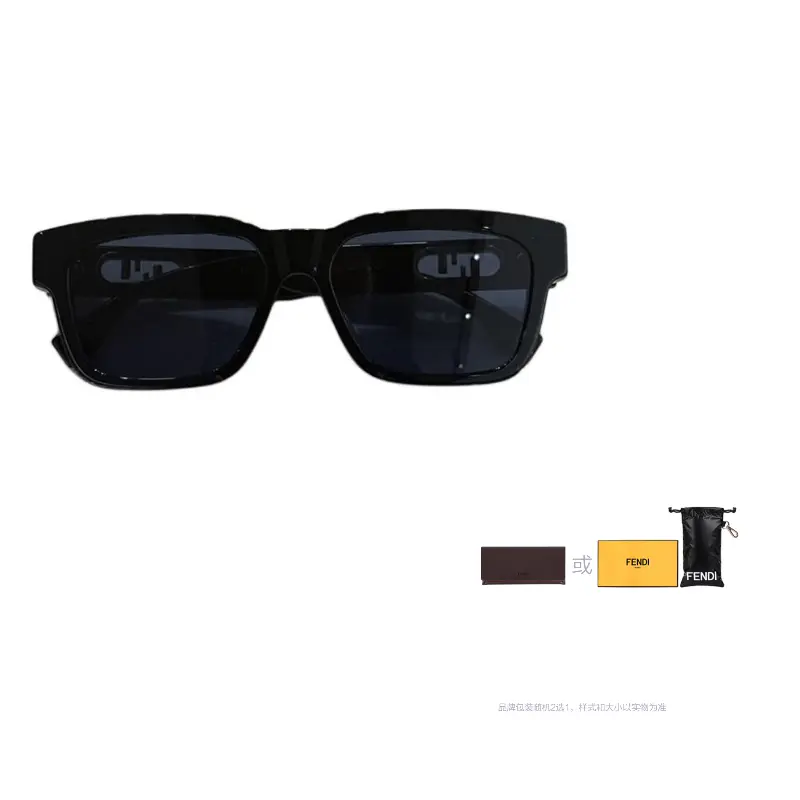 

FENDI Солнцезащитные очки нестандартной формы мужские черные, Black