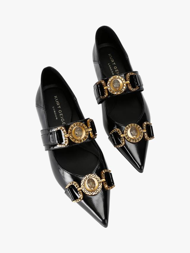 Кожаные туфли-лодочки Mansion Kurt Geiger London, Black — фото 2