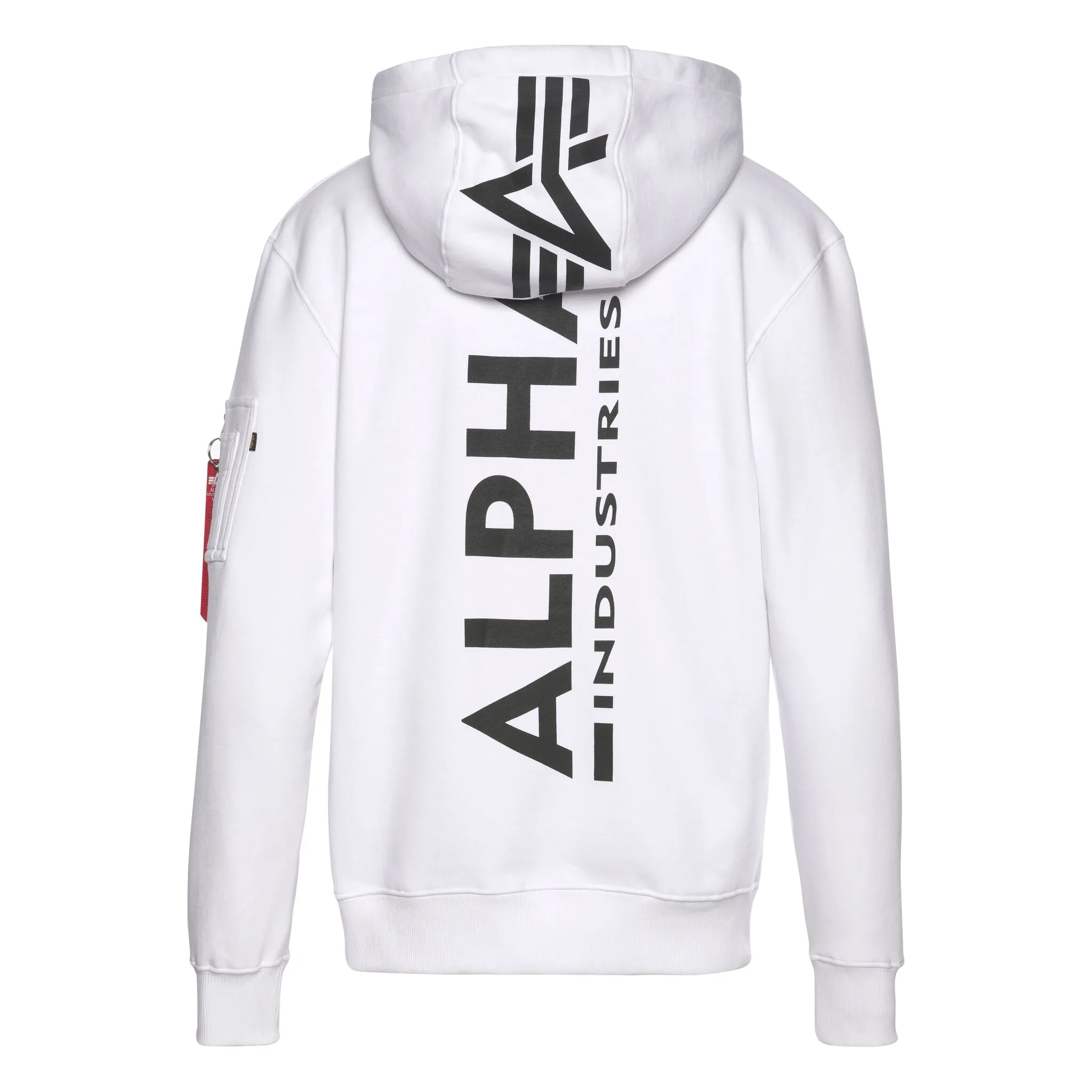 

Толстовка с капюшоном Alpha Industries "BACK PRINT HOODY", белый