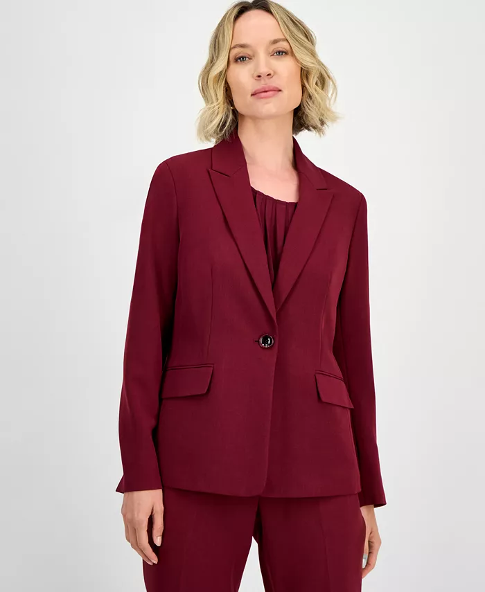 

Женский однобортный блейзер, Regular и Petite Kasper, красный