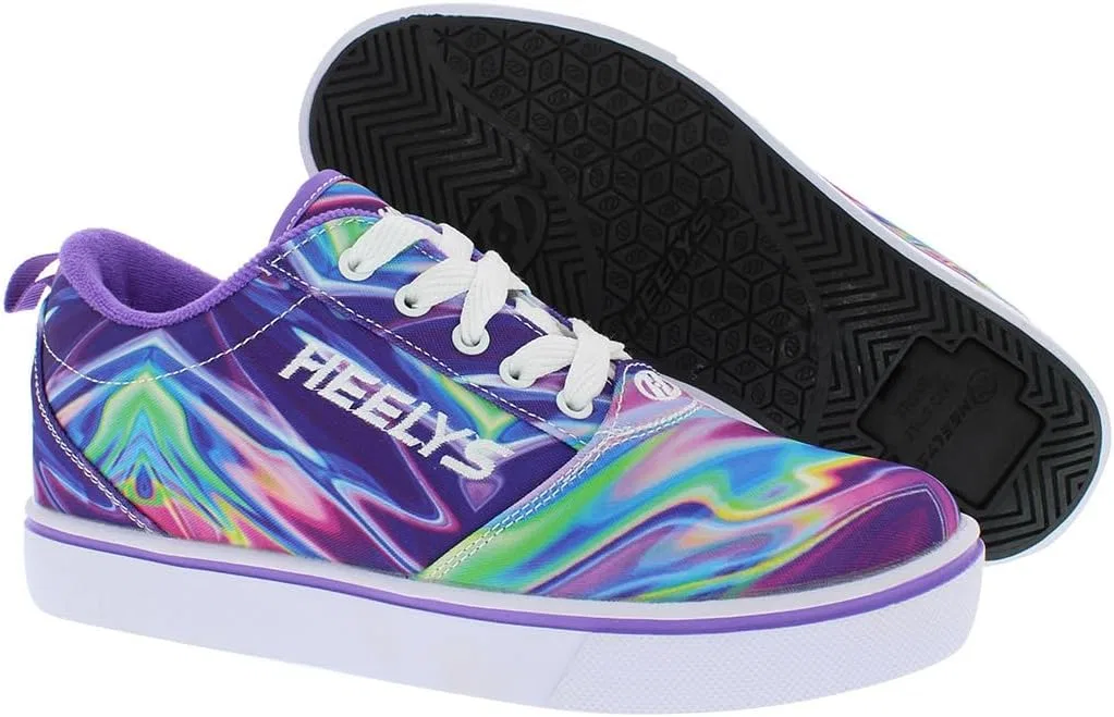 Кроссовки с колесиками Heelys Voyager, девичьи, Purple/Multi — фото 2