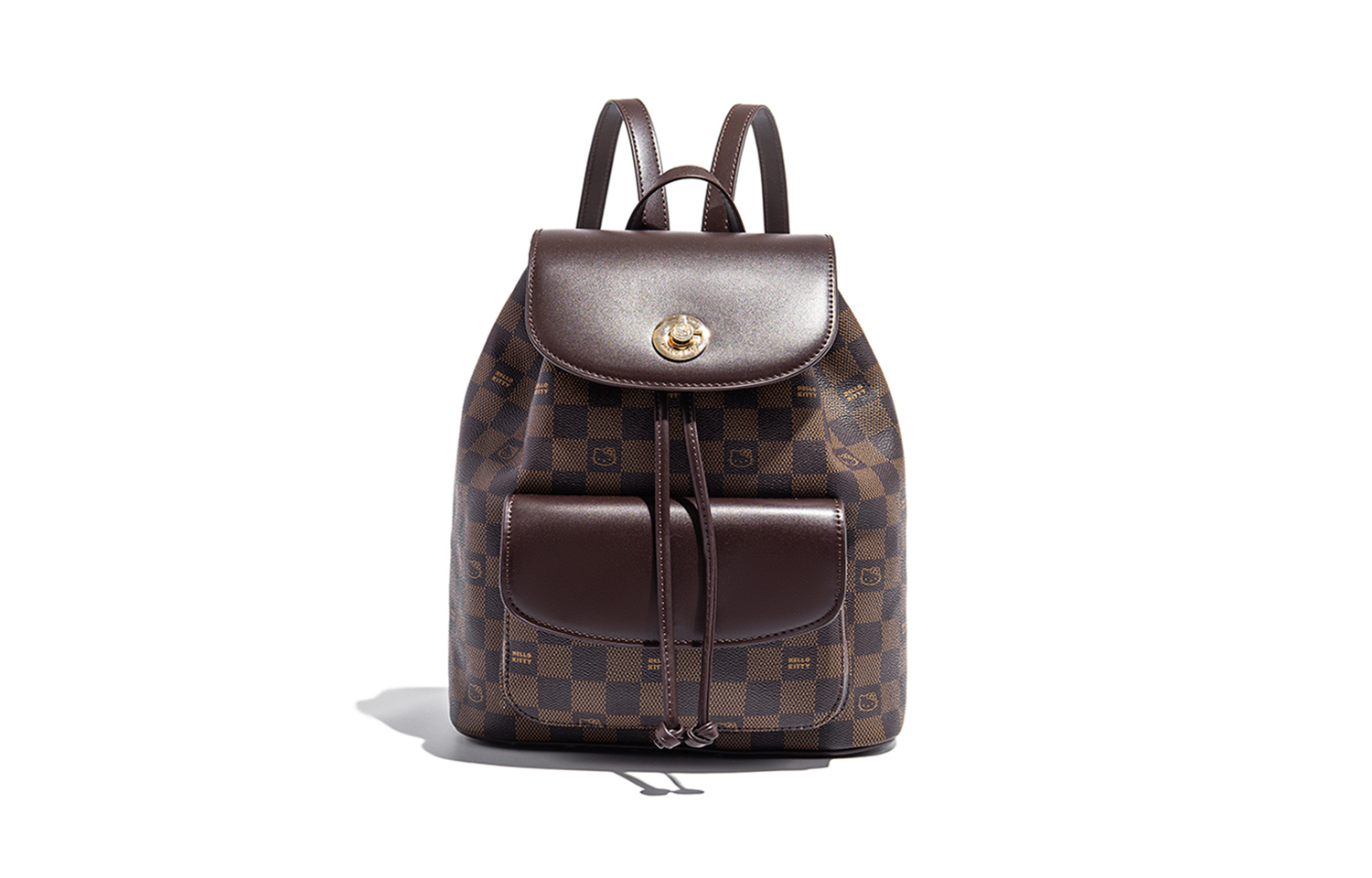 

Sanrio Рюкзак из искусственной кожи Hello Kitty женский бежевый, Coffee