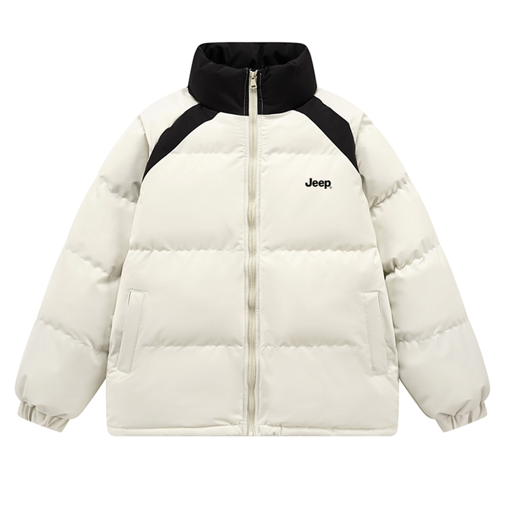 

Пуховик с капюшоном Leisure Collection утепленный Jeep, экрю