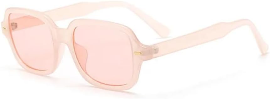 

Женские солнцезащитные очки в стиле ретро, ​​прямоугольные, модный дизайн, прозрачные линзы, очки для мужчин, солнцезащитные очки с защитой от УФ-излучения UV400 UUPTTPL, Pink Pink