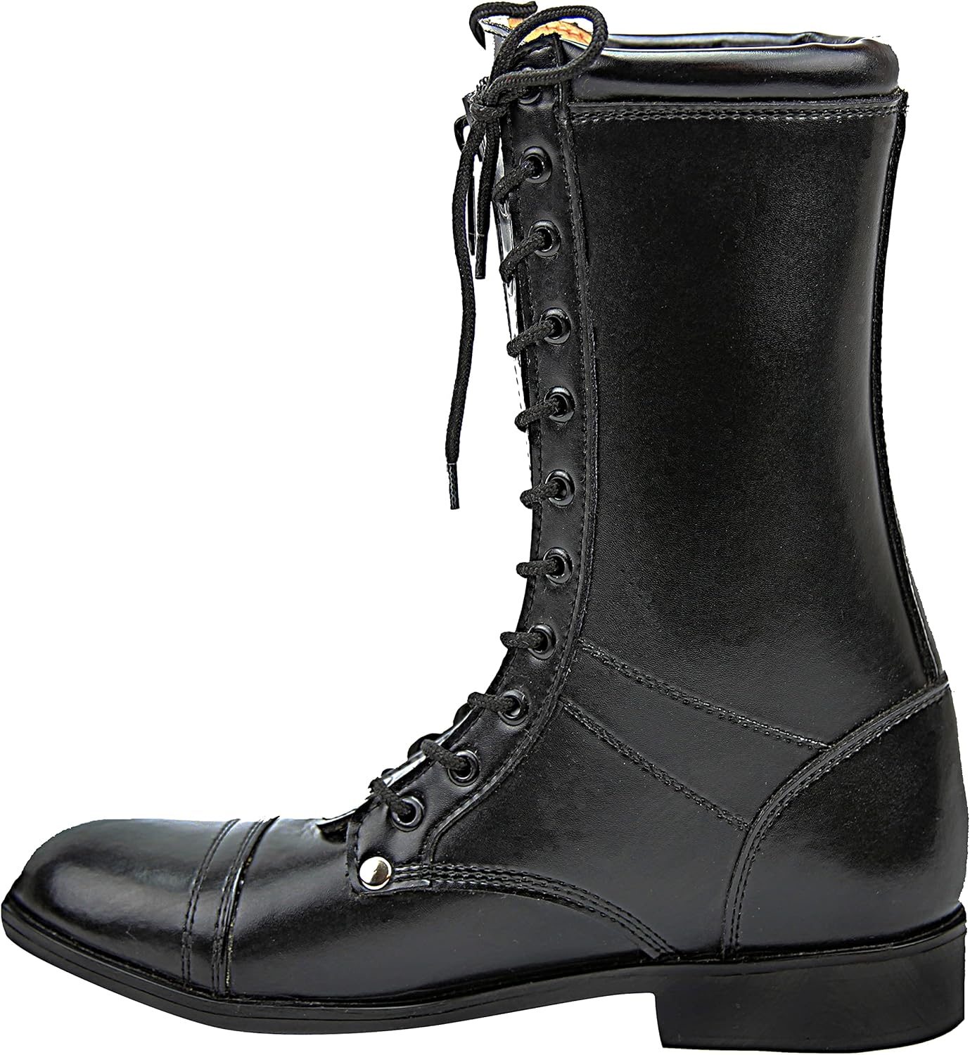 Мужские мотоциклетные кожаные ботинки выше щиколотки Mens Man Dragster Mid Calf, стильные и модные Fammz, черный — фото 3