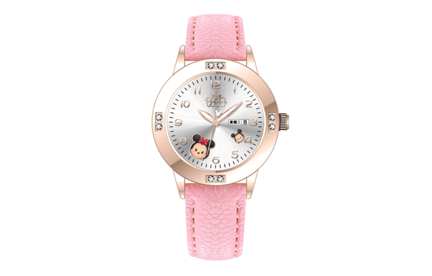 

Disney Часы Song Song Series Quartz Movement Leather Watch Bands Watch Women's Watch Silver Dial