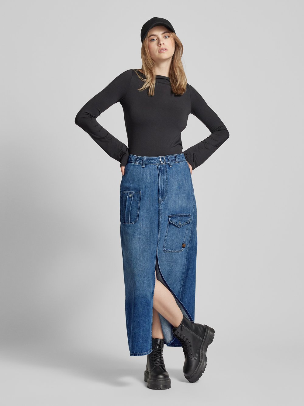 

Юбка джинсовая с разрезом G-Star Raw
