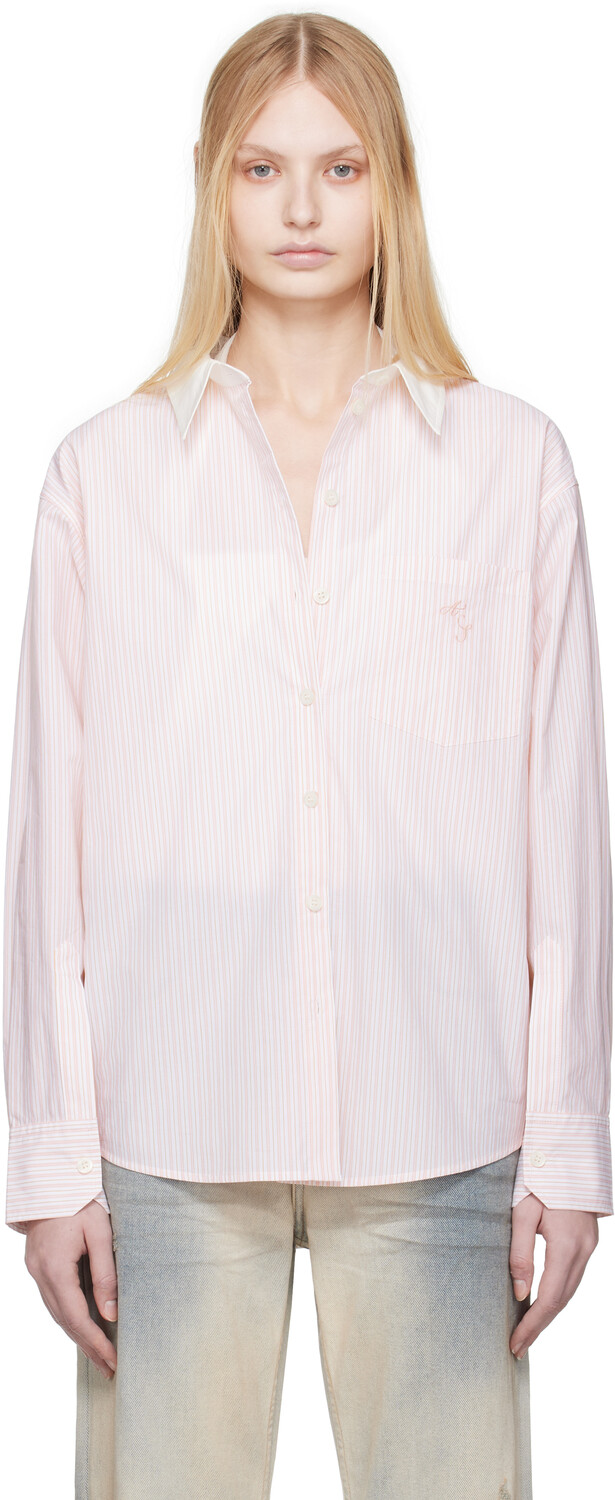 

Рубашка на пуговицах в розовую полоску Acne Studios