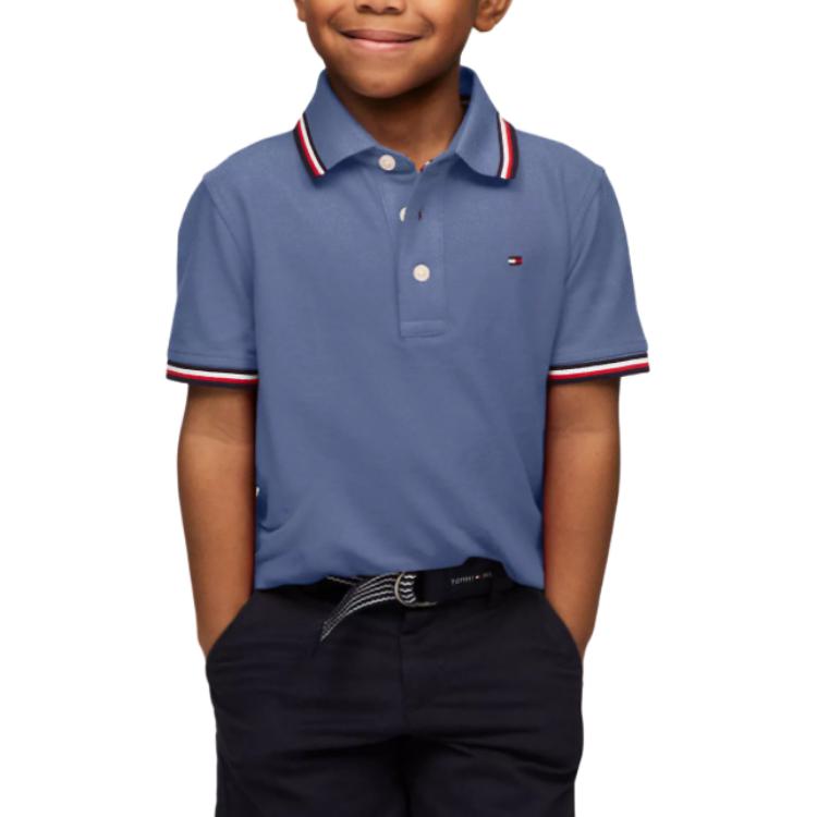 Tommy Hilfiger Поло синий для детей 3-7 лет