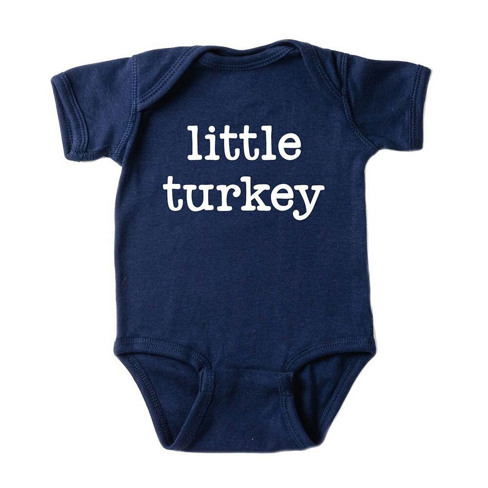 

Детское боди с пишущей машинкой Little Turkey The Juniper Shop, темно-синий