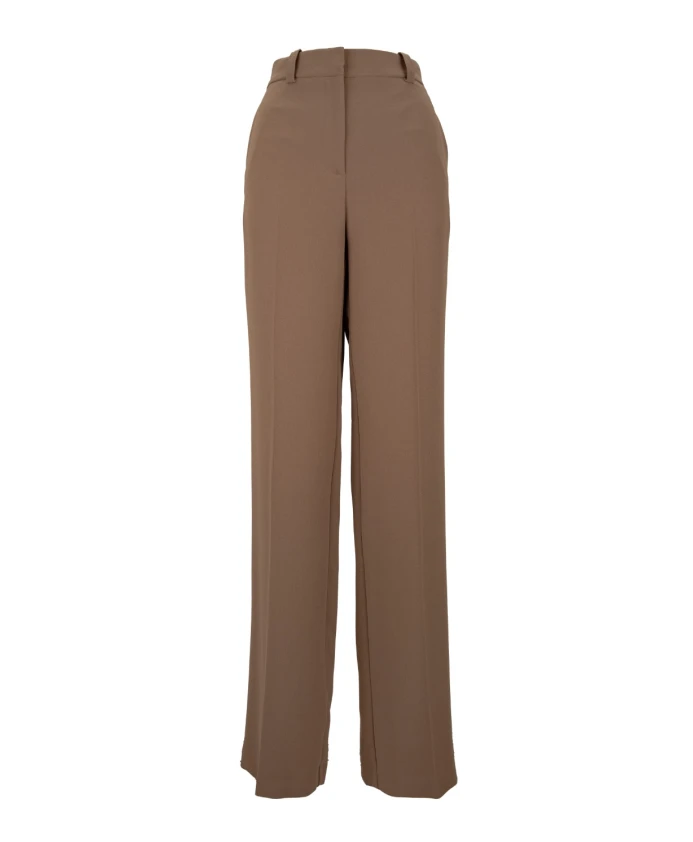 

Женские брюки на молнии с застежкой на крючок и пуговицу. Elisabetta Franchi, коричневый