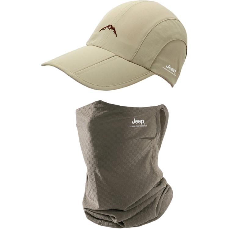 

Бейсболка из акриловой смолы унисекс Jeep, хаки clothing sets 1[baseball cap+ice silk mask]