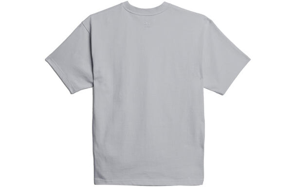 Футболка adidas originals x Pharrell Williams Basics Short-sleeved Embroidered Letters Grey, серый — фото 2