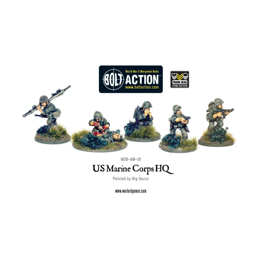 

Штаб Корпуса морской пехоты США, Bolt Action - US Marines (28mm)