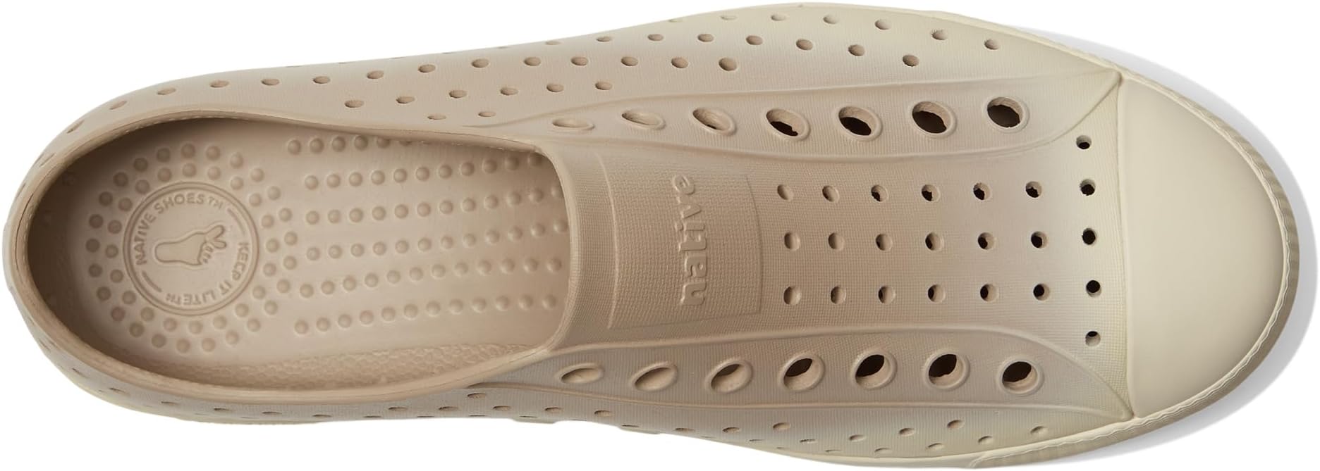 Кроссовки Unisex Native Shoes Jefferson Sugarlite Ombre, Flax Tan/Bone White/Flax Bone Ombre — фото 2