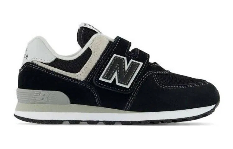 Кроссовки детские NB 574 Comfortable Cushioning Abrasion Resistant Low top Kids Lifestyle Shoes Black Gray Kids' New Balance — фото 3
