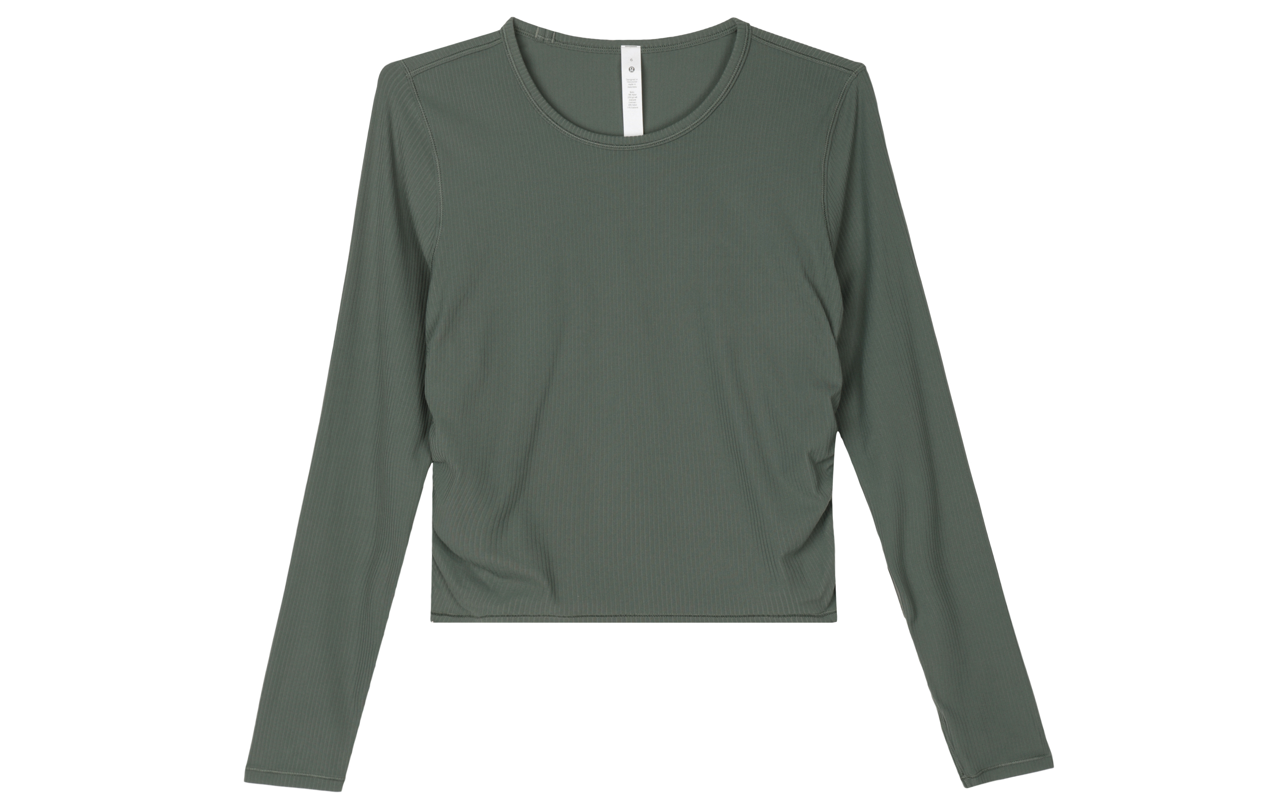 

Женская футболка All It Takes Ribbed Nulu Lululemon, Storm Green/SMTL