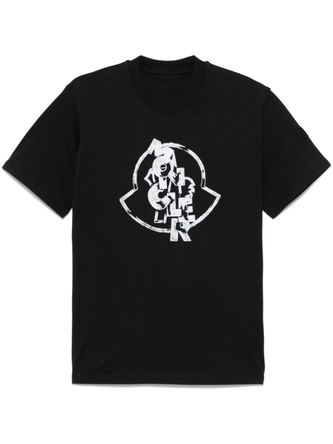 

Moncler футболка с логотипом, черный