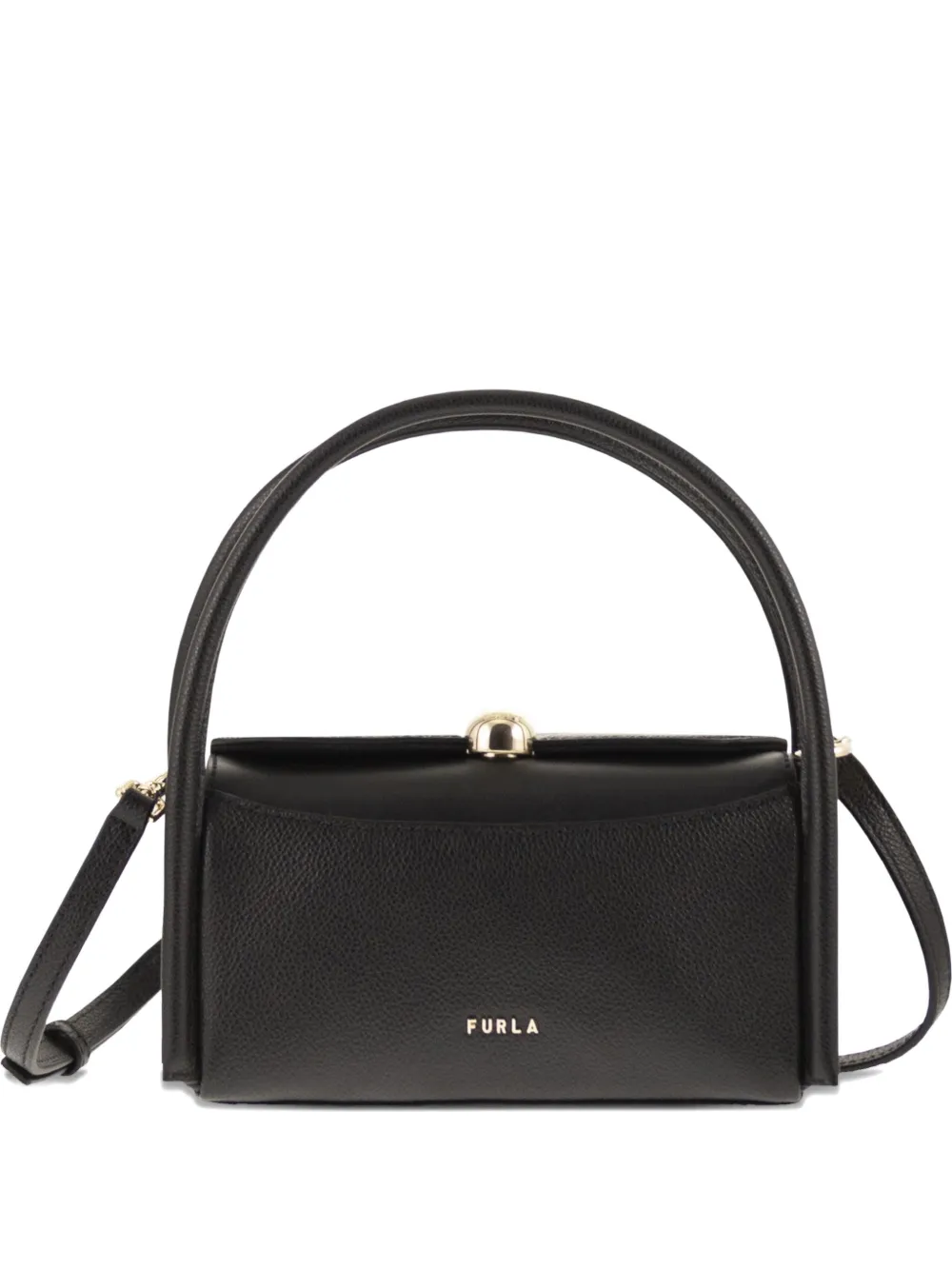 

Мини-сумка-тоут Nicole из кожи Furla, черный