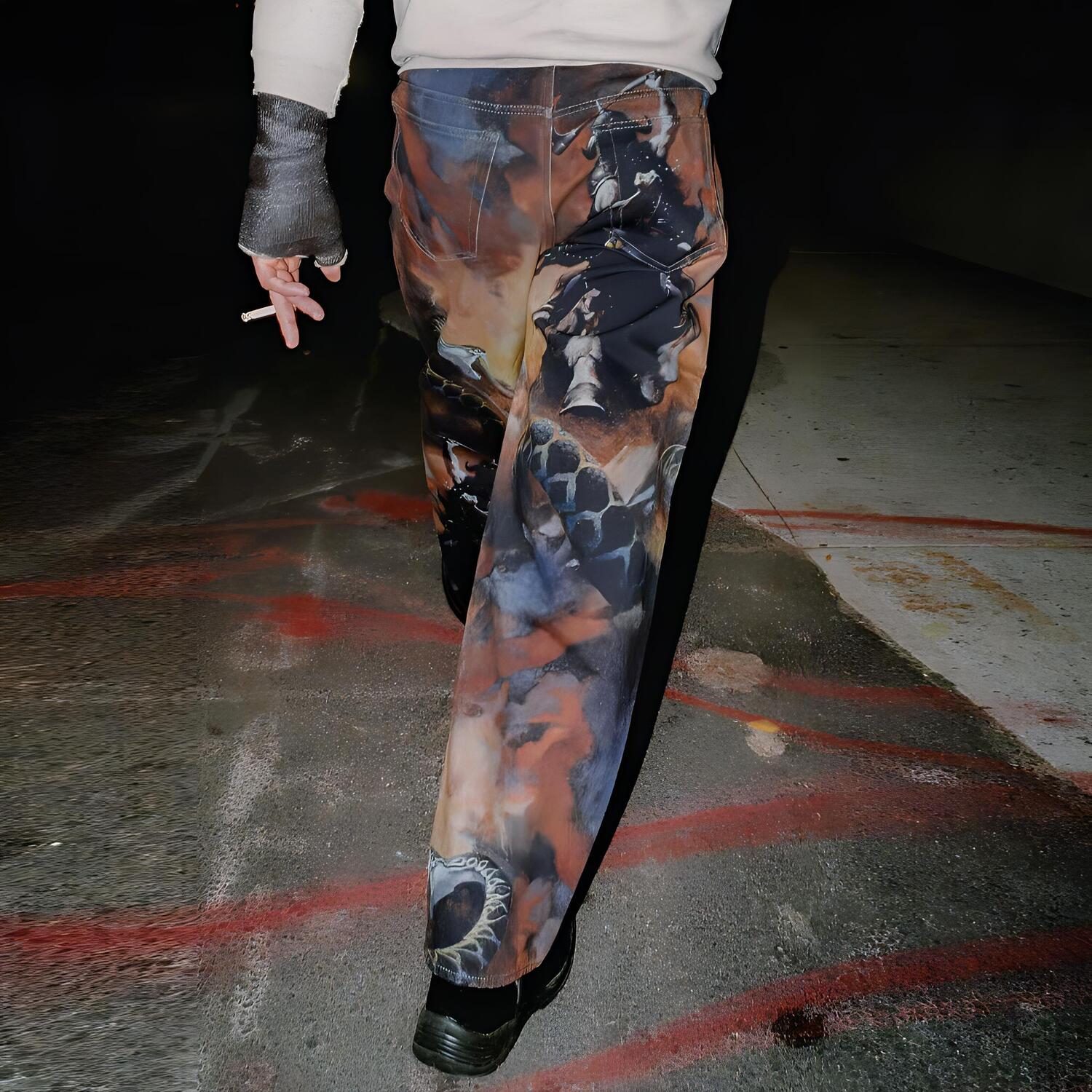 Фирменные джинсы Frazetta Loose Fit Supreme, мультиколор — фото 4