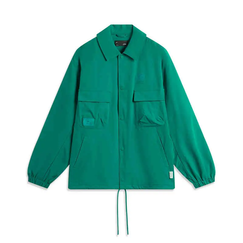 

LINING Куртка спортивной коллекции мужская каменный зеленый, Stone Green