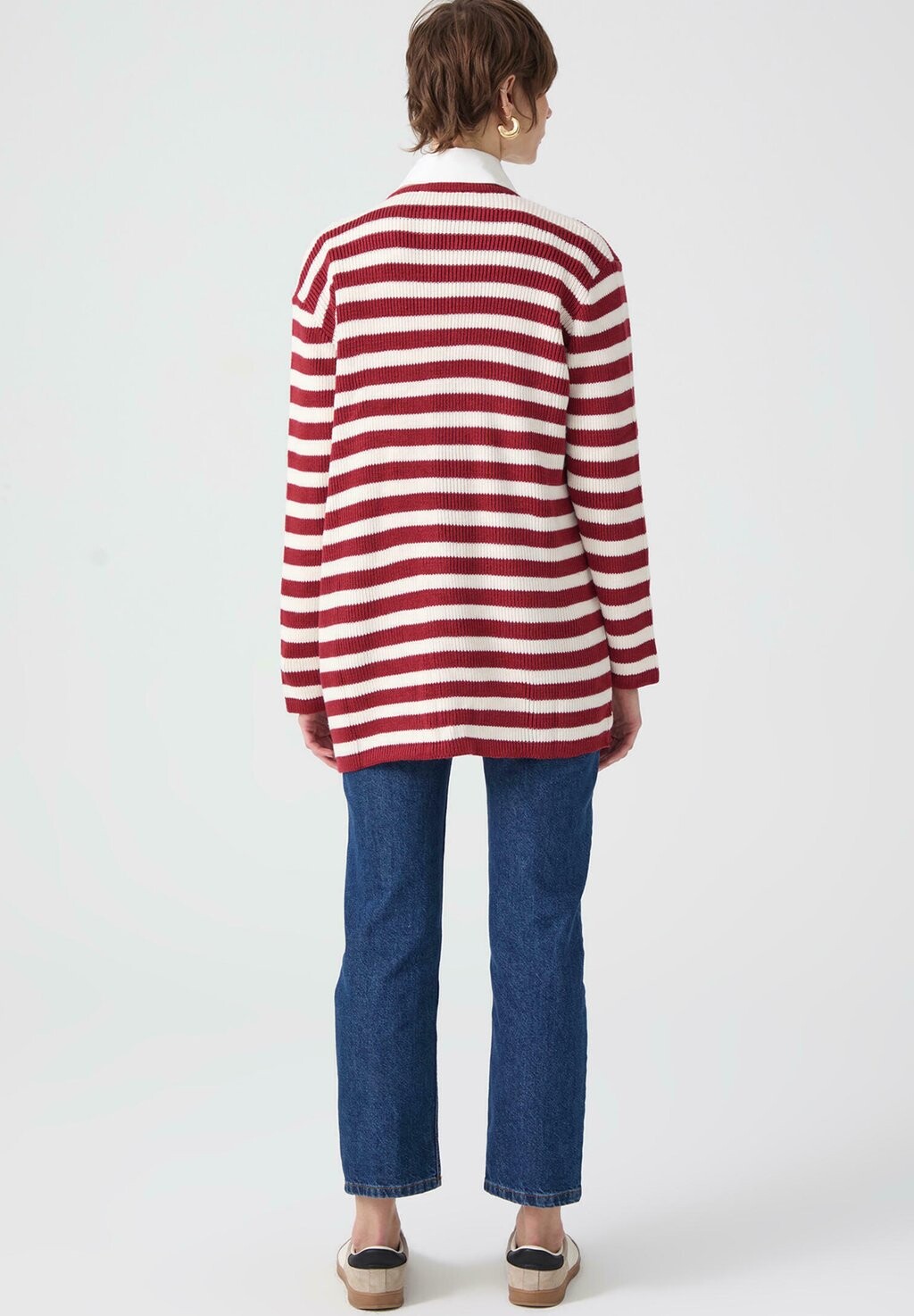 

Кардиган STRIPED WITH GOLD BUTTONS Touché Privé, бордовый
