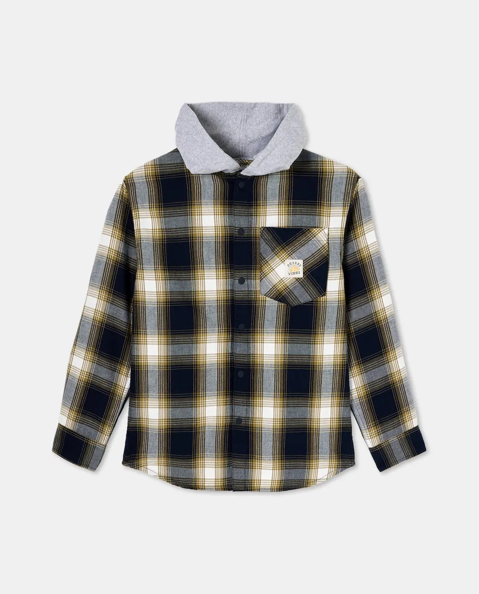 

Рубашка с длинным рукавом и капюшоном для мальчика Kids El Corte Inglés, черный