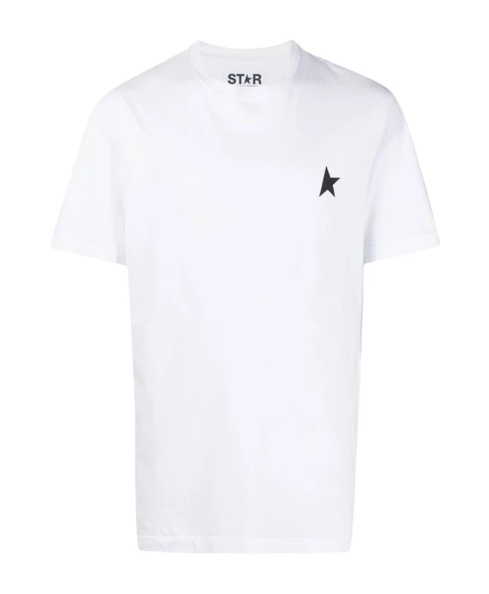 

Хлопковая футболка с круглым вырезом Golden Goose, белый