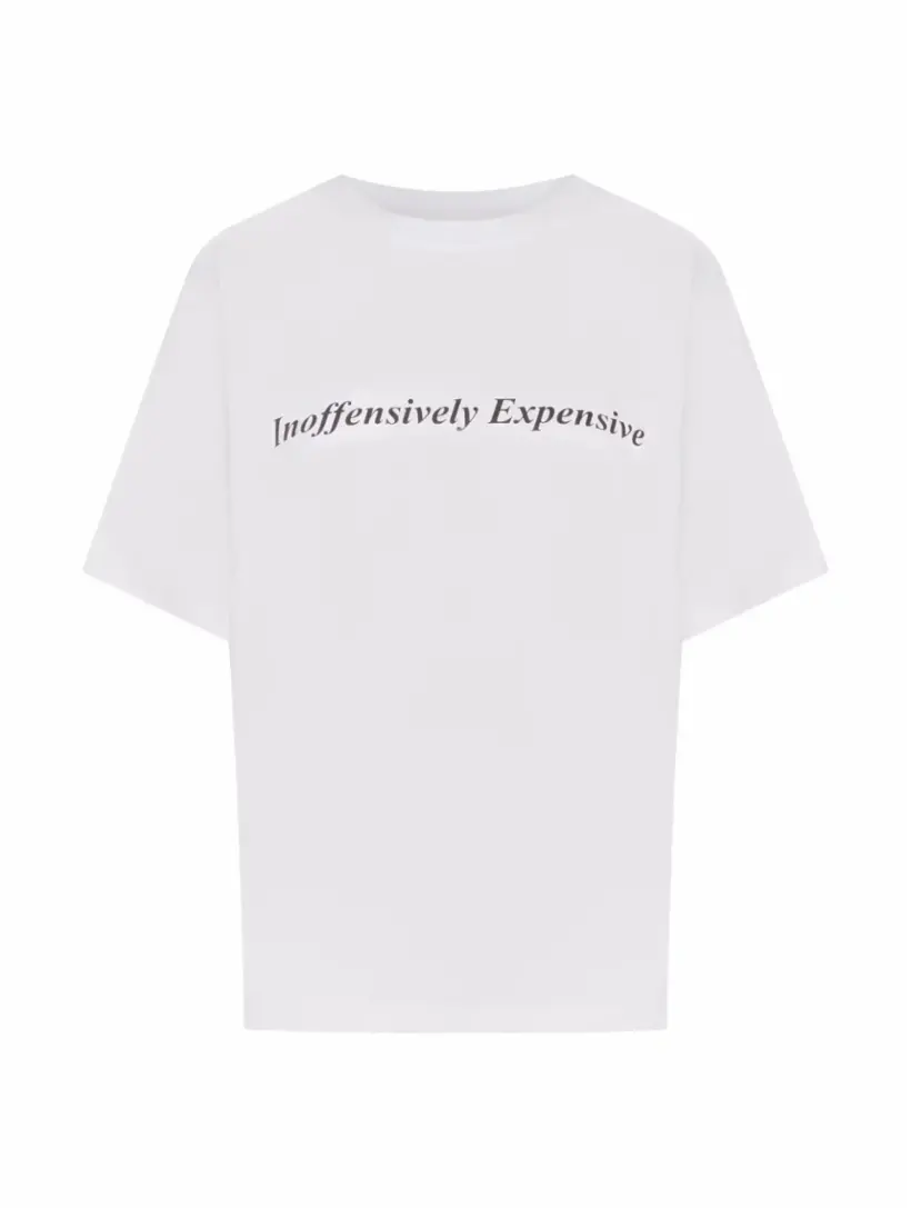 

Хлопковая футболка с принтом Victoria Beckham, белый