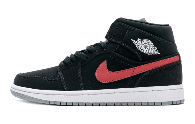 

Кроссовки Jordan 1 Retro Mid GS Black University Red