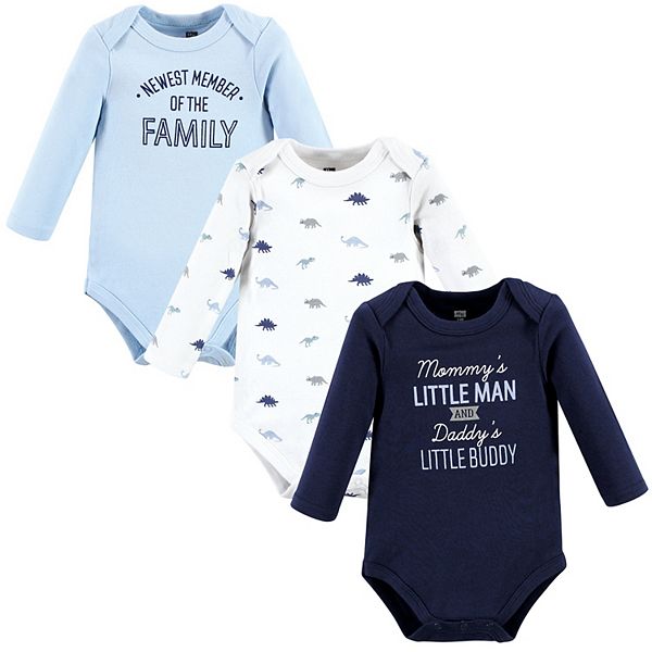 Боди для мальчика из хлопка с длинным рукавом, новейший член семьи Hudson Baby