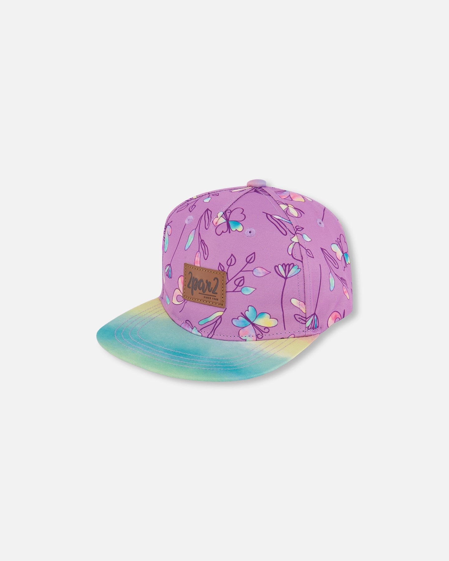 

Печатная бейсболка Old Mauve с разноцветными бабочками Deux par Deux