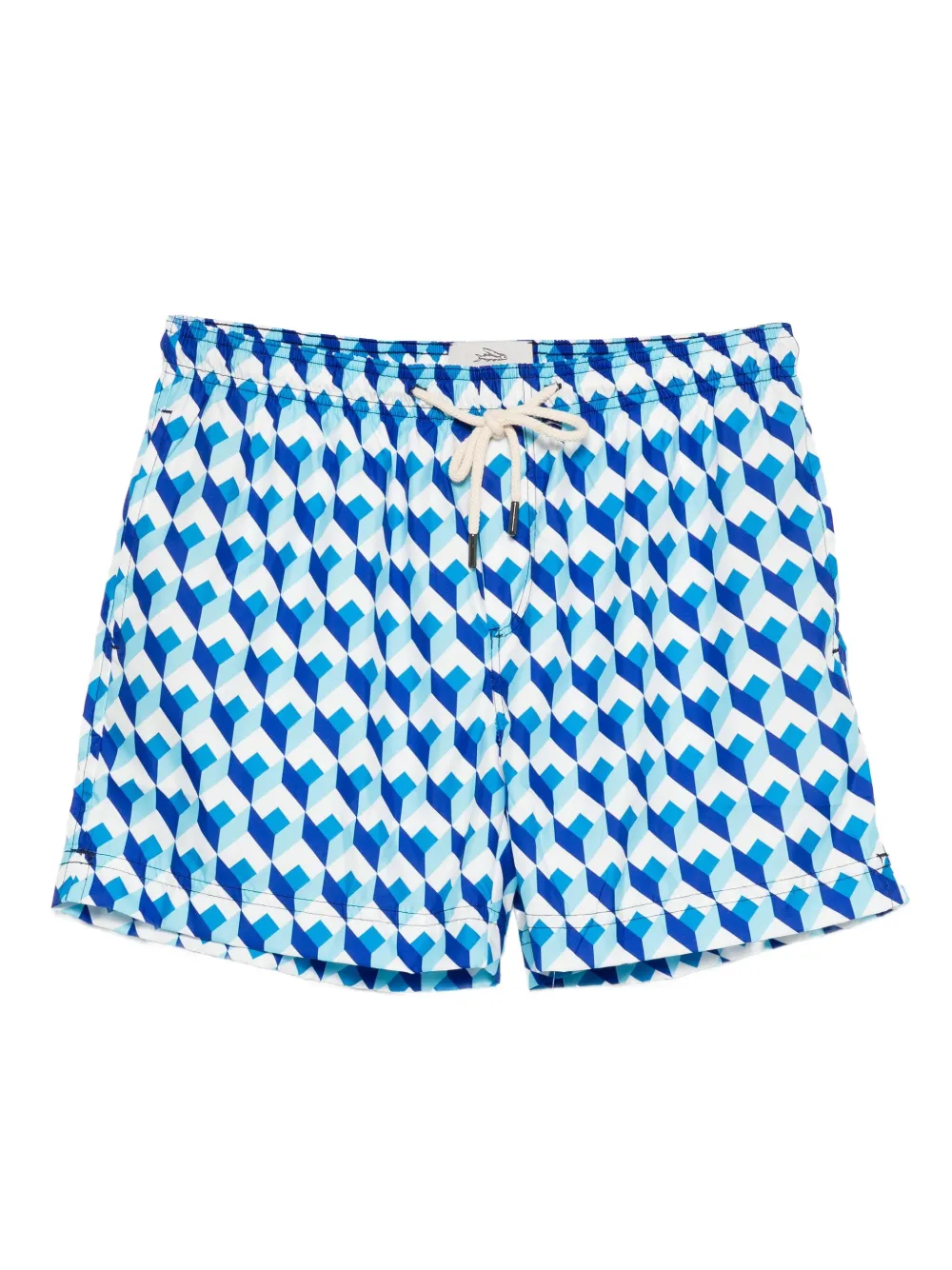 

Плавки-шорты с геометричным принтом PENINSULA SWIMWEAR, синий