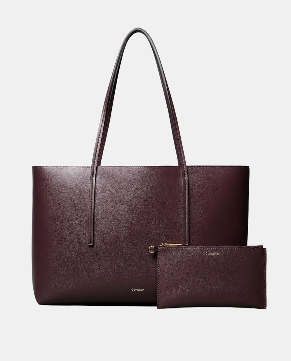 

Маленькая сумка-тоут с монограммой Calvin Klein, розовый