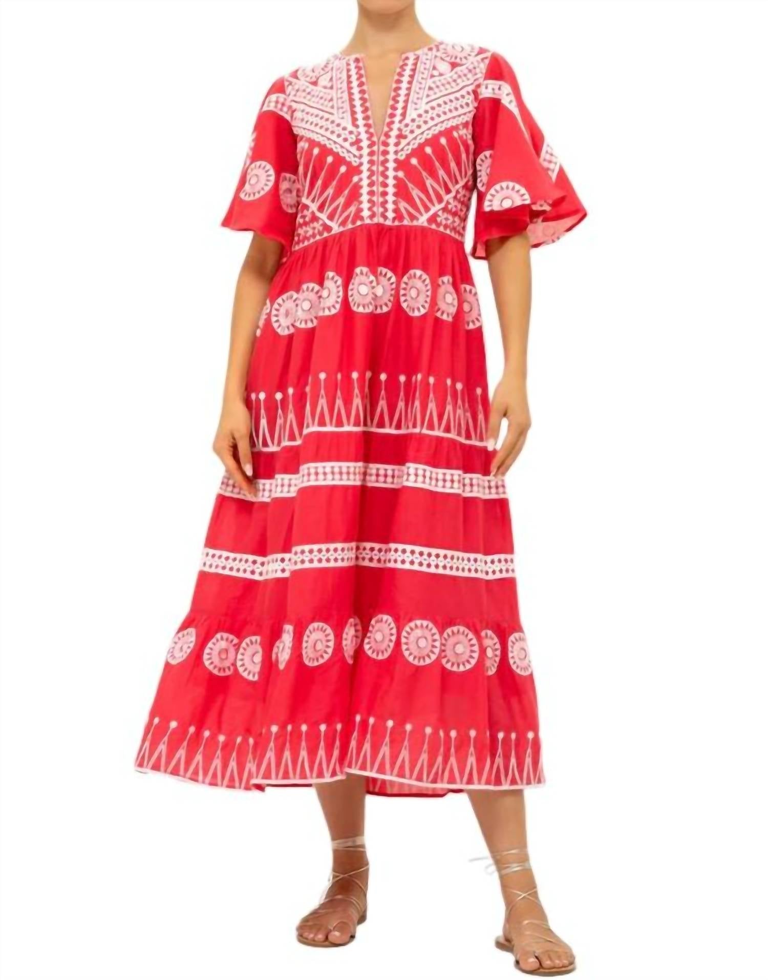 

Женское платье Oliphant, цвет soleil red